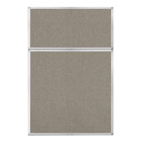 Versare Hush Panel Configurable Cubicle Partition 4' x 6' Warm Pebble Fabric 1812488